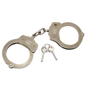 Nickel-plated Steel Handcuffs With Double Lock Mechanism